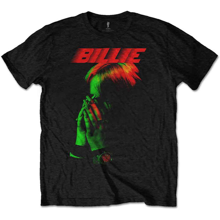 Billie Eilish Hands Face Black Small T-Shirt