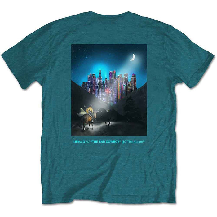 Lil Nas X Album Turquoise Blue Large T-Shirt
