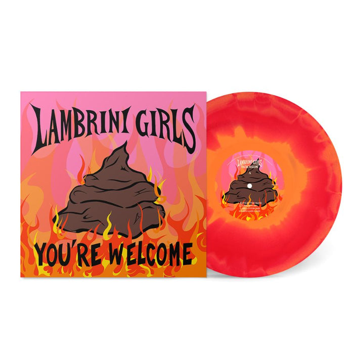 Lambrini Girls You're Welcome Vinyl LP Red/Orange Colour 2025