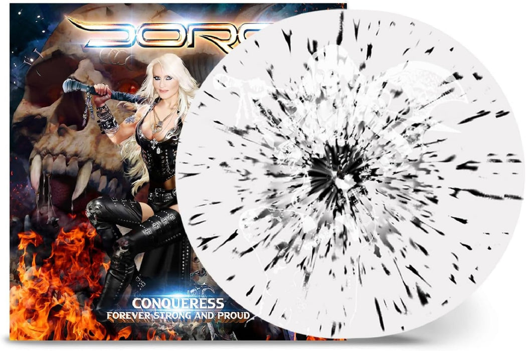 Doro Conqueress Forever Strong and Proud Vinyl LP Splatter White & Black Colour 2023