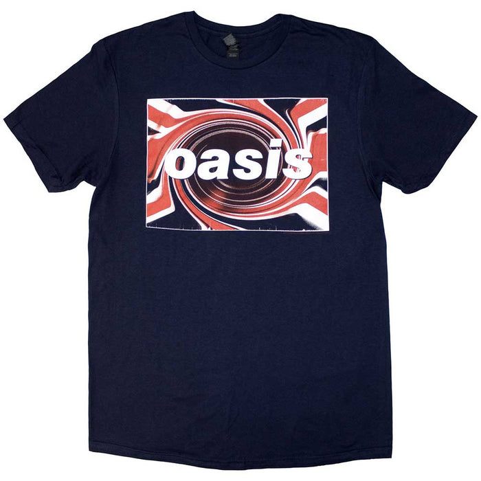 Oasis Union Jack Navy Blue Medium T-Shirt