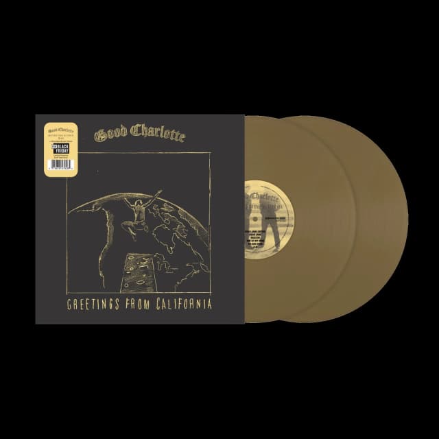 Good Charlotte, The Madden Brothers Greetings From California Vinyl LP Gold Colour RSD Black Friday 2026 Due Out 27/11/26