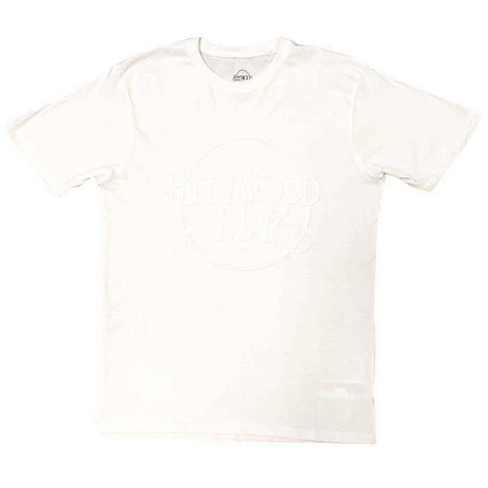 Fleetwood Mac Classic Logo Hi-Build White Large T-Shirt