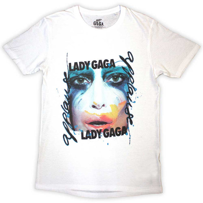 Lady Gaga Artpop Facepaint White Large T-Shirt