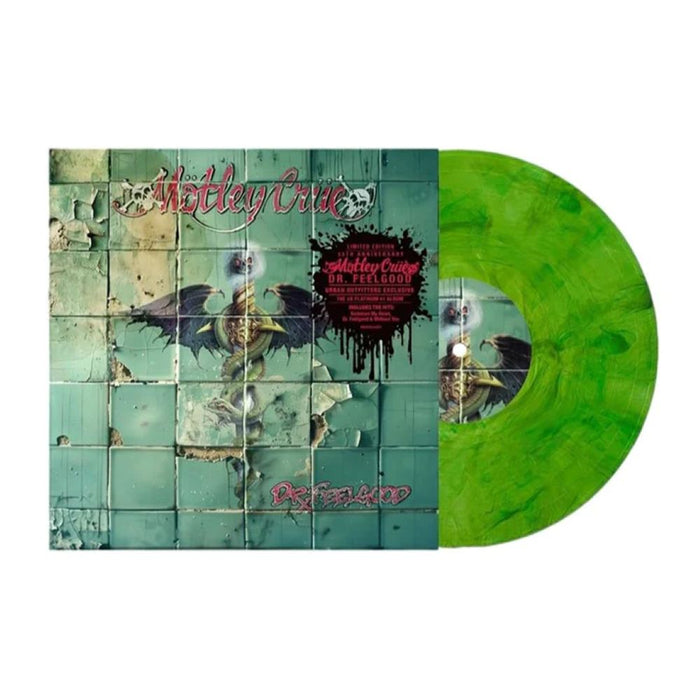 Motley Crue Dr Feelgood 35th Anniversary Vinyl LP Indies Ghostly Green Colour 2025
