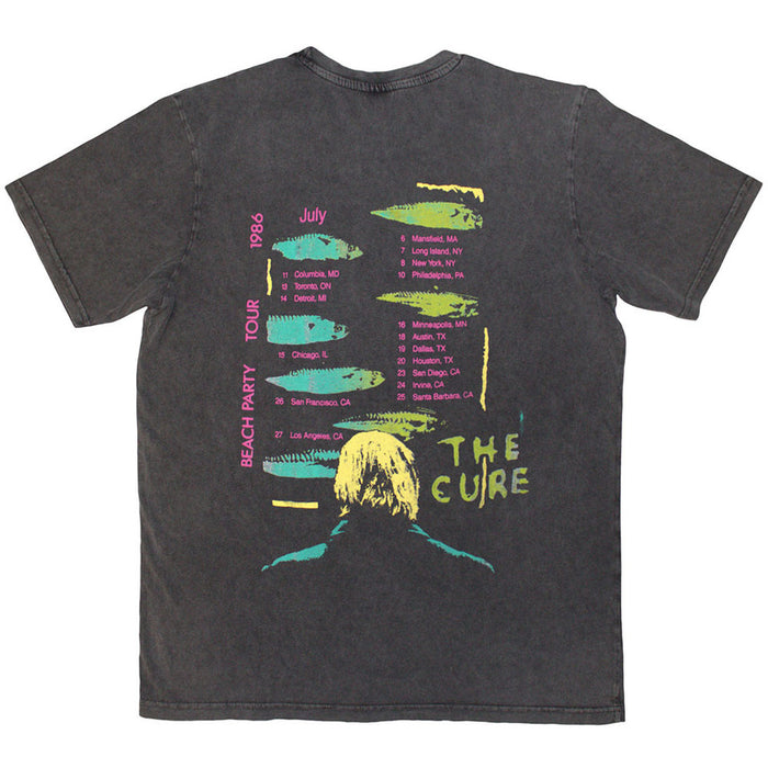 The Cure Beach Party Tour '86 Charcoal Grey Small T-Shirt