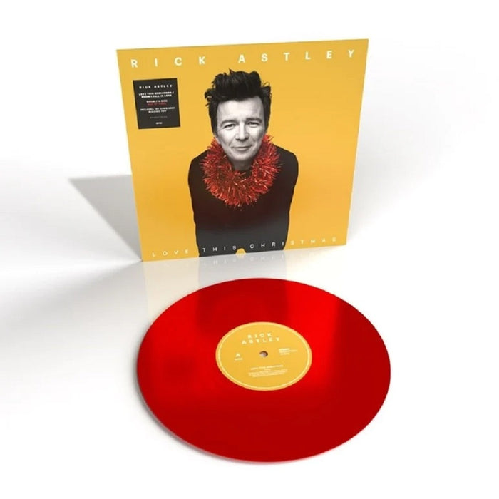 Rick Astley Love This Christmas / When I Fall In Love 12" Vinyl Single Red Colour 2022