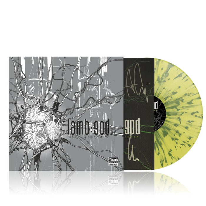 Lamb of God Into Oblivion Vinyl LP Indies Transparent Light Yellow & Green Splatter Colour w/Signing Card 2026