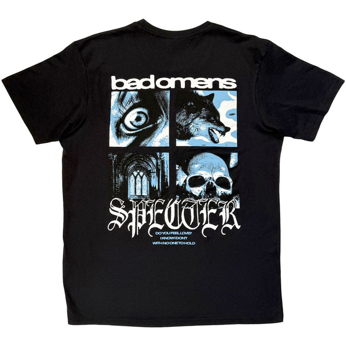 Bad Omens Specter Collage Black Small T-Shirt