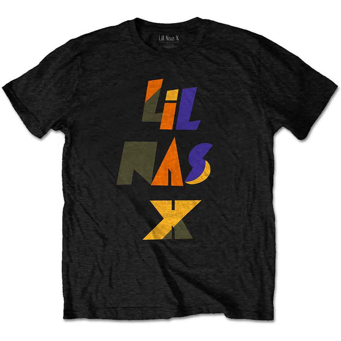 Lil Nas X Scrap Letters Black Small T-Shirt