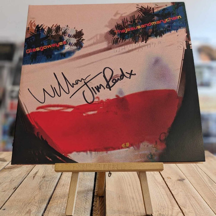 The Jesus And Mary Chain Glasgow Eyes Signed Vinyl LP Clear Blue/Clear Red Colour 2024