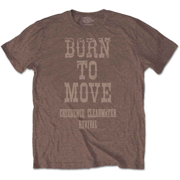 Creedence Clearwater Revival Born To Move Chestnut Brown Large T-Shirt