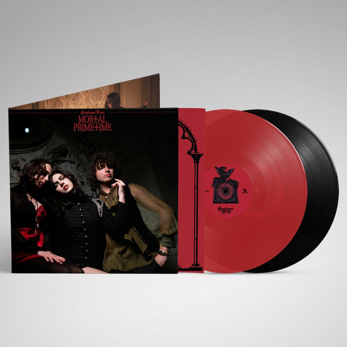 Sunflower Bean Mortal Primetime Vinyl LP Indies Transparent Red Colour  + Bonus 12" 2025