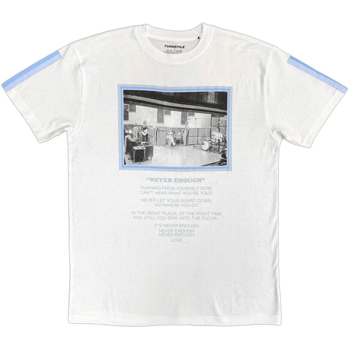 Turnstile Never Enough White Large T-Shirt