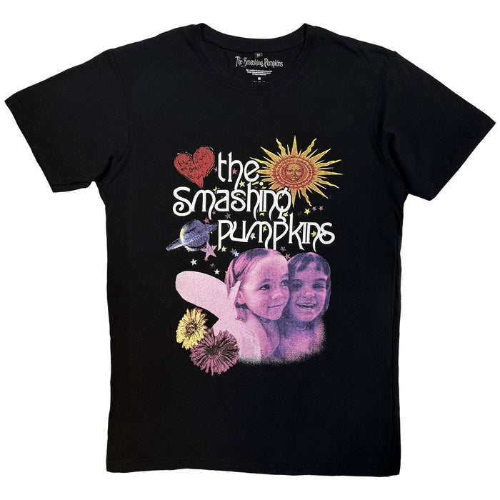 Smashing Pumpkins Celestial Collage Black Small T-Shirt