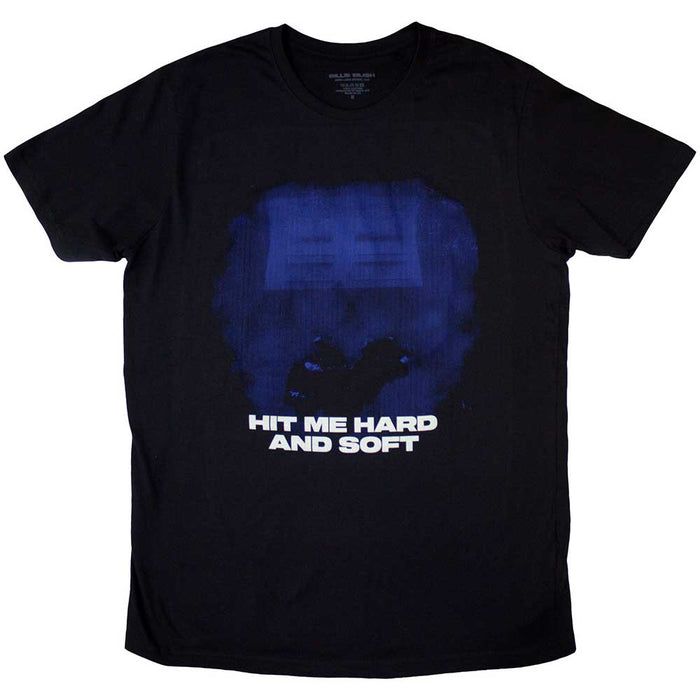 Billie Eilish Hit Me Hard And Soft Blue Lines Black X-Large T-Shirt