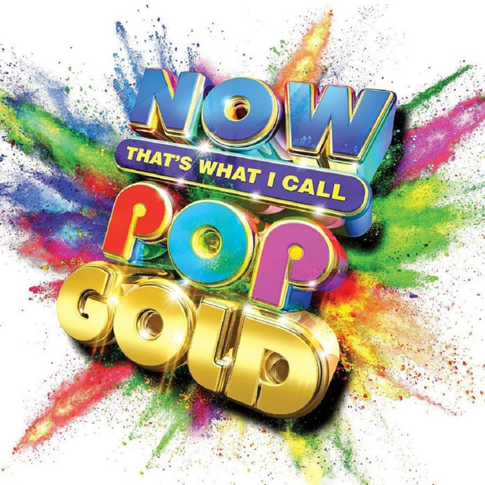 Various Artists NOW That's What I Call Pop Gold Vinyl LP Neon Pink, Orange & Yellow Colour 2023