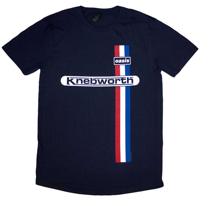 Oasis Knebworth Vertical Stripe Navy Blue XX-Large T-Shirt