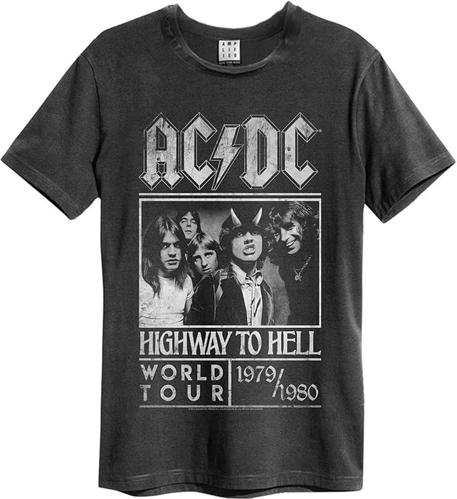AC/DC Highway To Hell Tour 79/80 Vintage Charcoal Medium T-Shirt