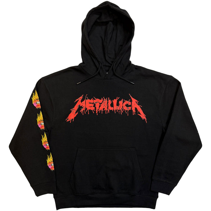 Metallica Flower Skull Black XX-Large Hoodie