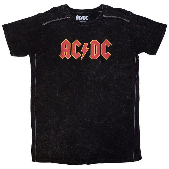 AC/DC Logo Wash Black XX-Large T-Shirt