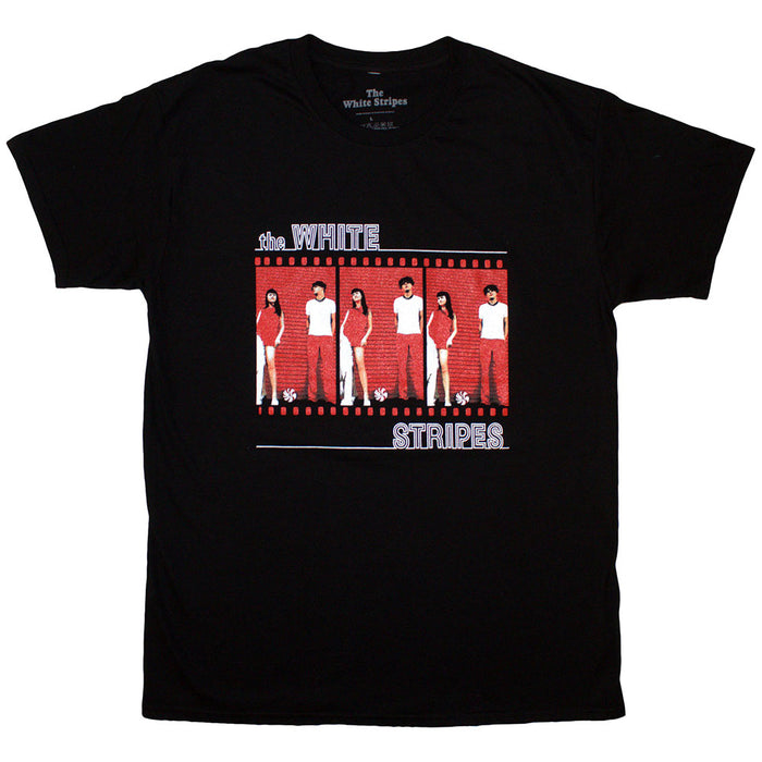 The White Stripes Film Strip Black Large T-Shirt