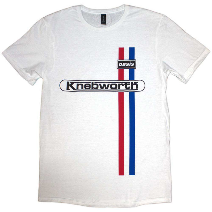 Oasis Knebworth Vertical Stripe White XX-Large T-Shirt