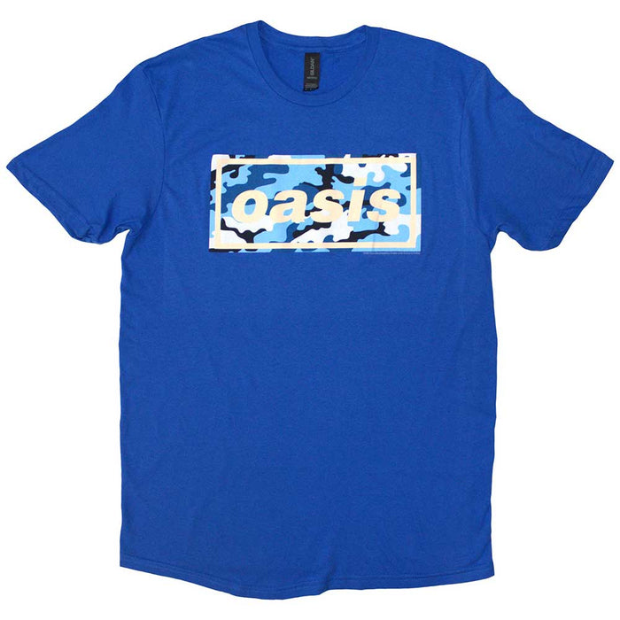 Oasis Camo Logo Blue Large T-Shirt