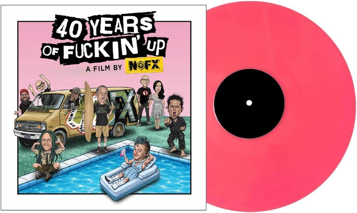 NOFX 40 Years of Fuckin' Up: Soundtrack + Score Vinyl LP Pink Colour Due Out 02/10/26
