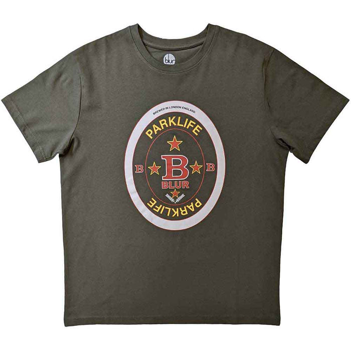 Blur Parklife Beermat Green X-Large T-Shirt