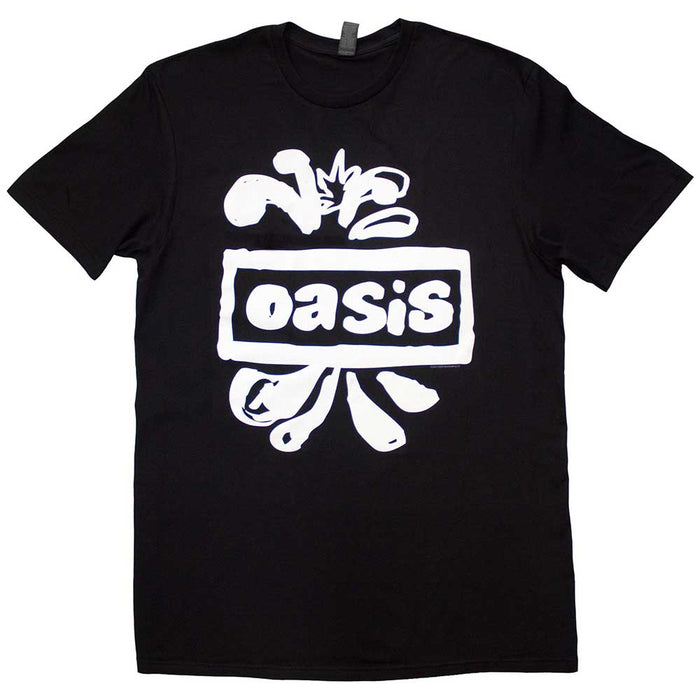Oasis Logo Splat Black Small T-Shirt