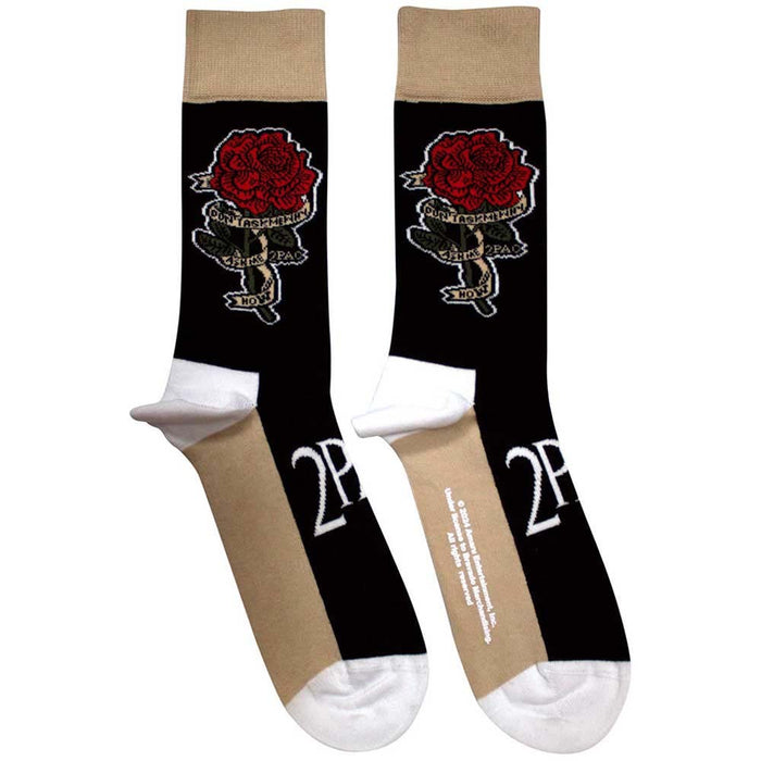 Tupac Unisex Ankle Socks: Thug Life (Black) (UK Size 7 - 11)