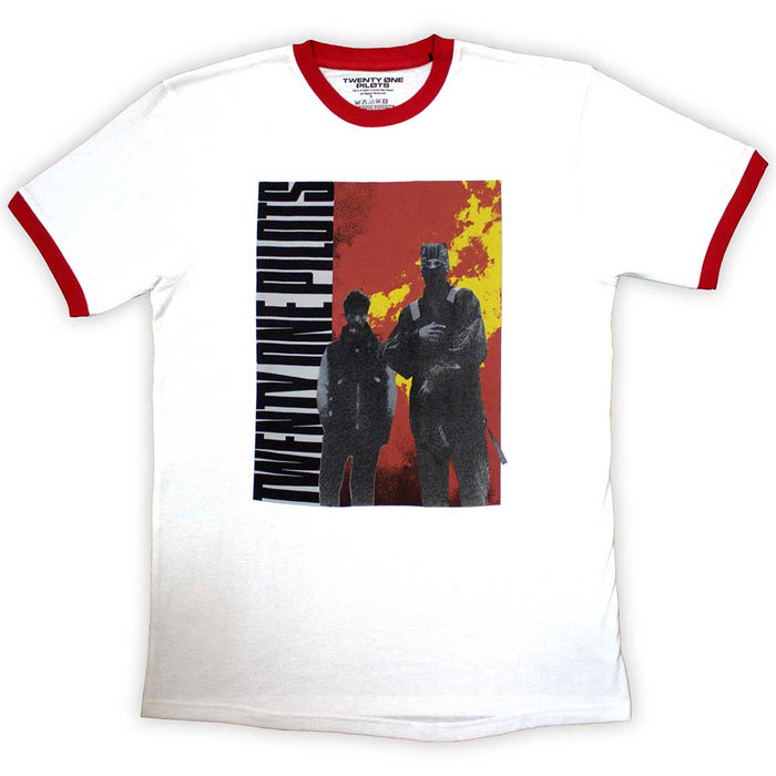 Twenty One Pilots Side Stand Ringer White Small T-Shirt