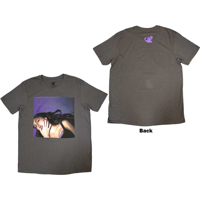 Olivia Rodrigo Guts Album Cover Charcoal Grey Large T-Shirt