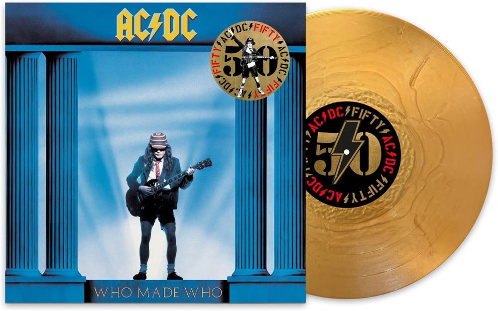 AC/DC Who Made Who Vinyl LP Gold Colour 50th Anniversary 2024
