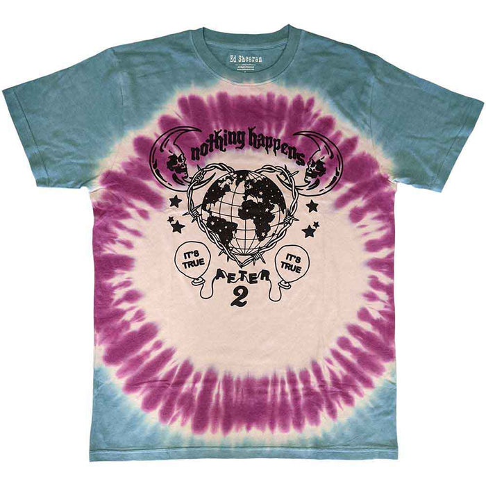 Ed Sheeran Nothing Happens Blue X-Large T-Shirt