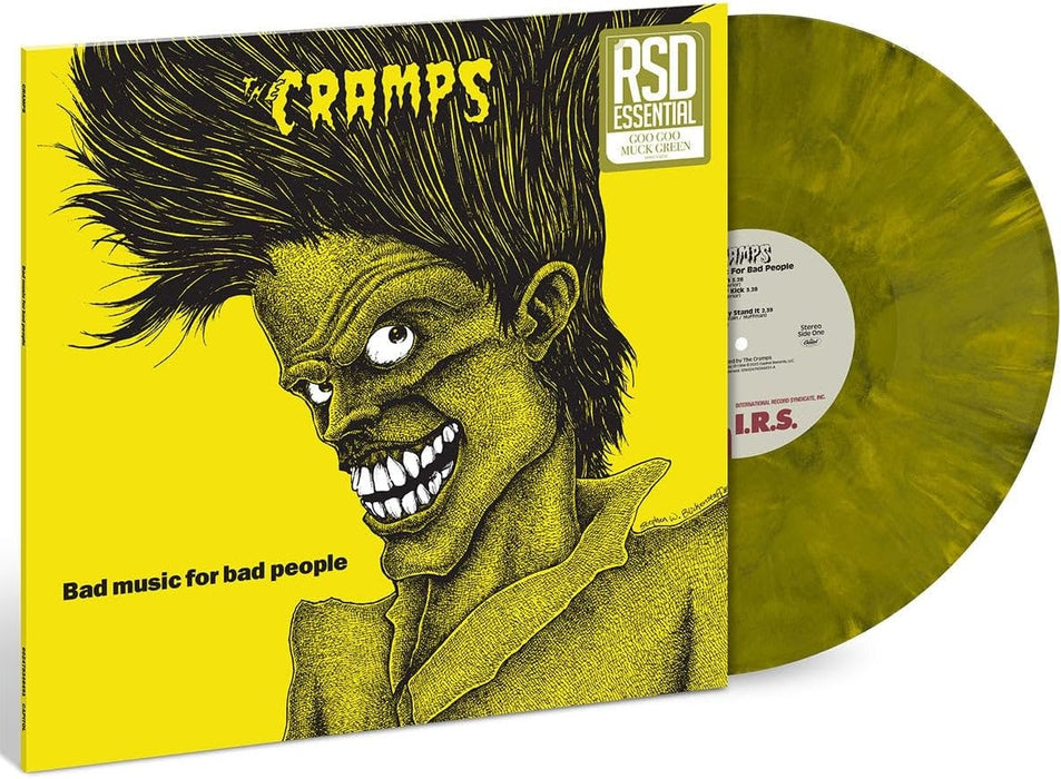 CRAMPS Bad Music For Bad People Vinyl LP Green Colour