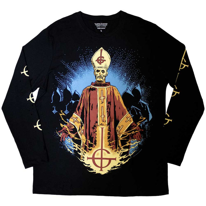 Ghost Papa & Radient Ghouls Black X-Large T-Shirt