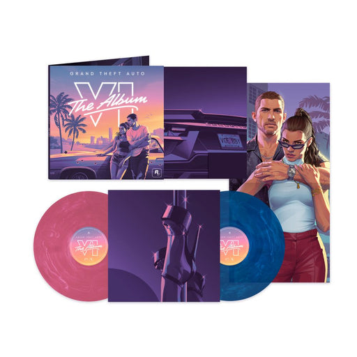 Grand Theft Auto VI: The Album Vinyl LP Indies Marble Pink & Blue Colour