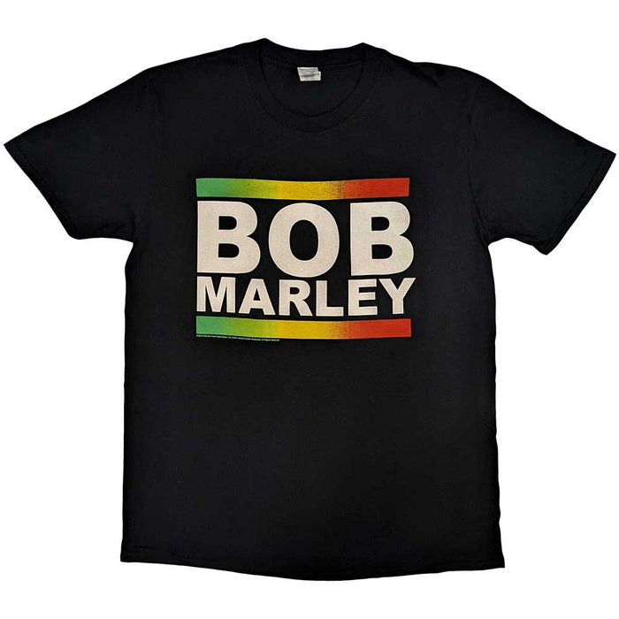 Bob Marley Rasta Band Block Black Large T-Shirt