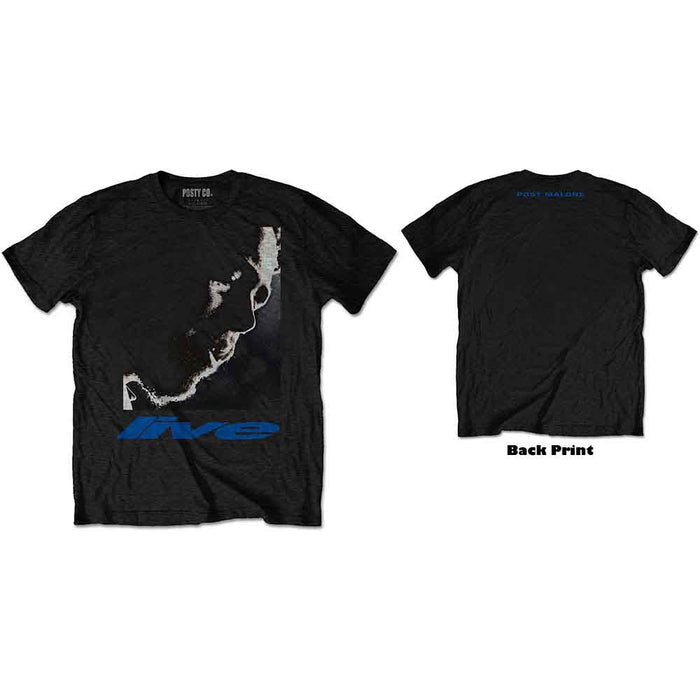 Post Malone HT Live Close-Up Black Medium T-Shirt