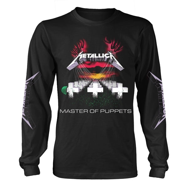Metallica Master Of Puppets Black Medium Long Sleeved T-Shirt