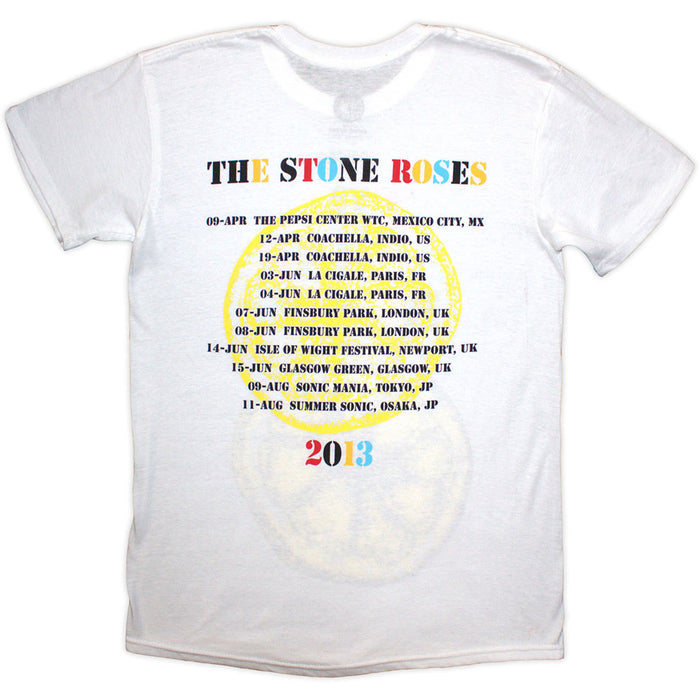 The Stone Roses Tour 2013 White XX-Large T-Shirt