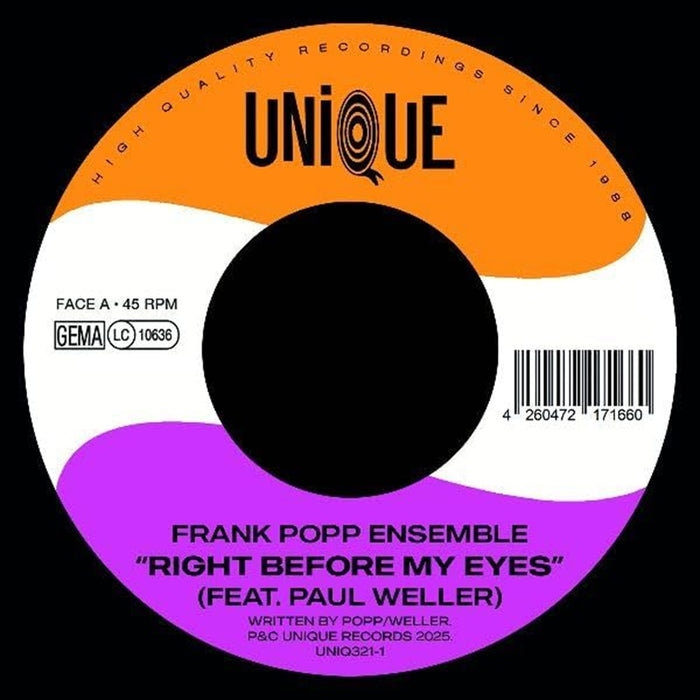Frank Popp Ensemble Right Before My Eyes 7" Vinyl Single 2025