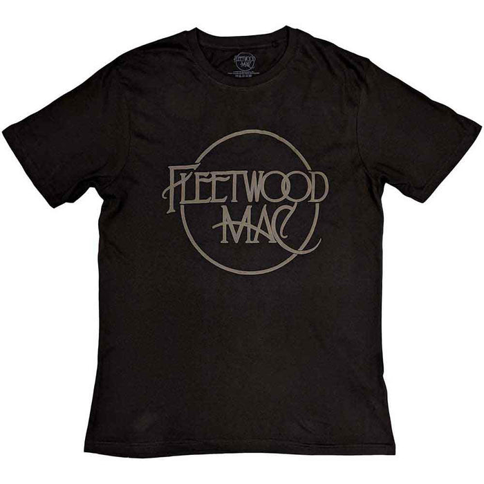Fleetwood Mac Classic Logo Hi-Build Black Medium T-Shirt