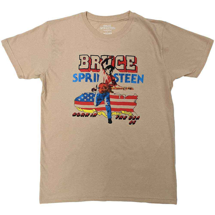 Bruce Springsteen Born In The USA '85 Sand Small T-Shirt