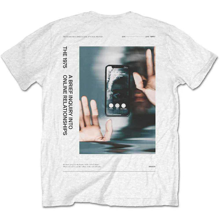 The 1975 ABIIOR Side Face Time White Medium T-Shirt