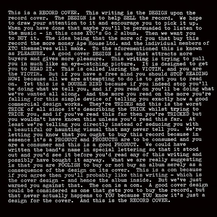 XTC Go2 Vinyl LP 2023