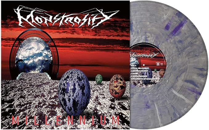 Monstrosity Millennium Decepticons Vinyl LP Metallic Grey Purple Blue Marbled Colour Due Out 13/11/26