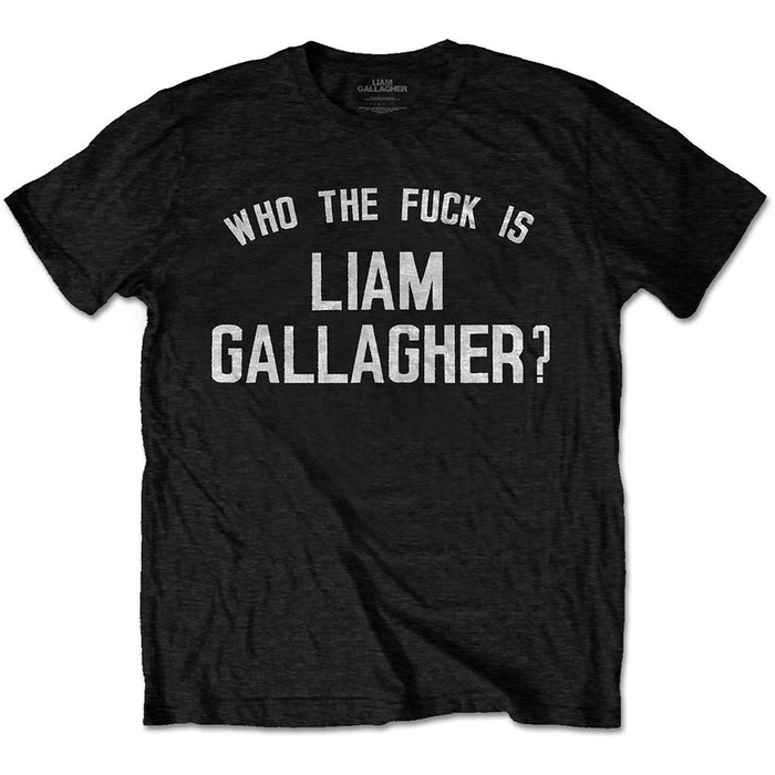 Liam Gallagher Who the Black X-Large T-Shirt